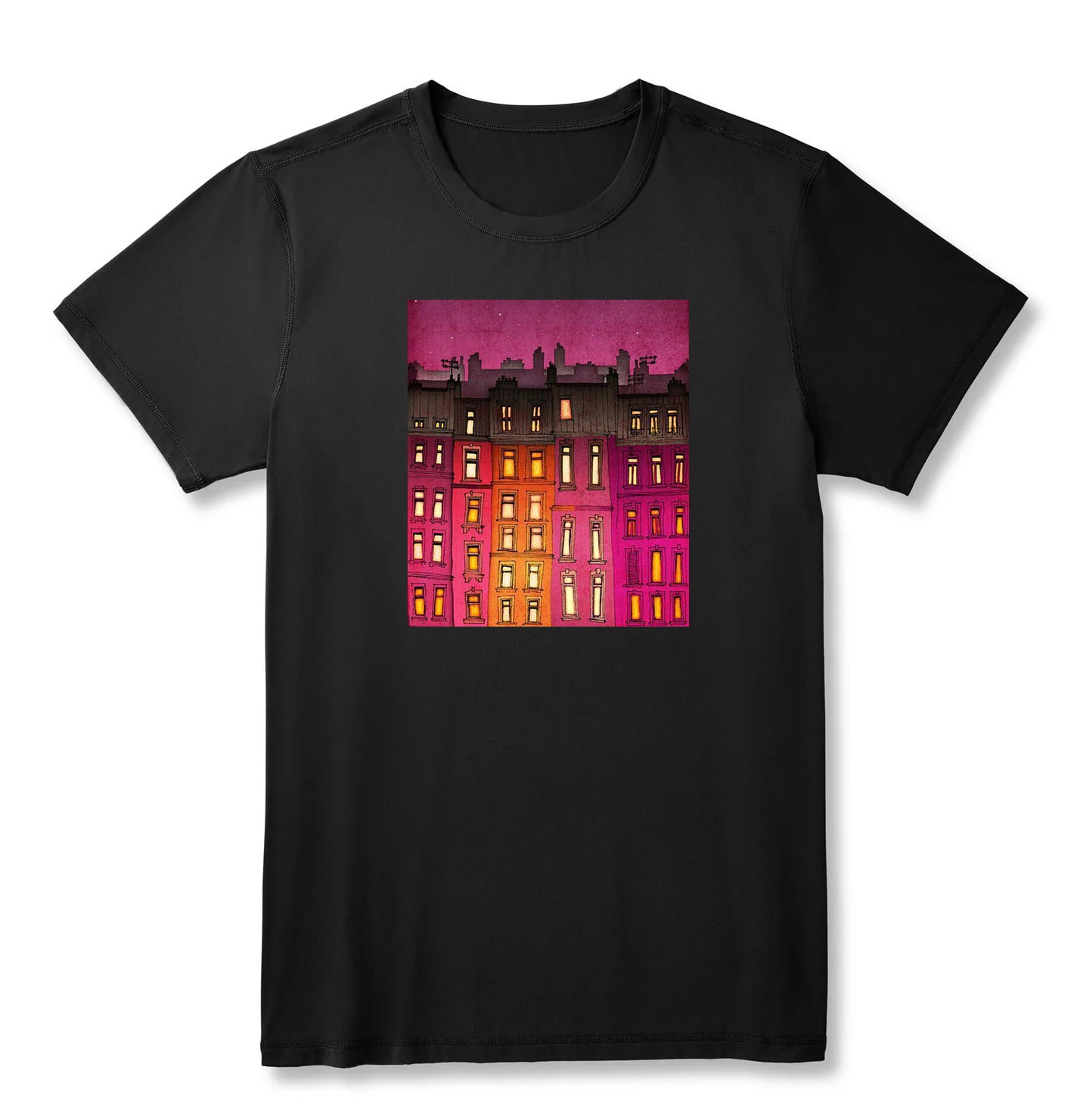 Round neck T-shirt - Pink City