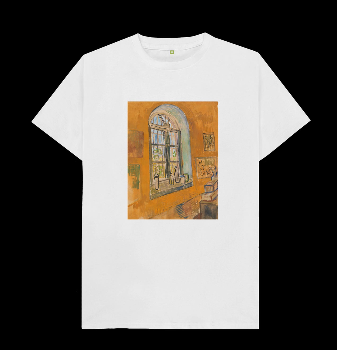 Round neck T-shirt - Van Gogh Window In The Studio Print