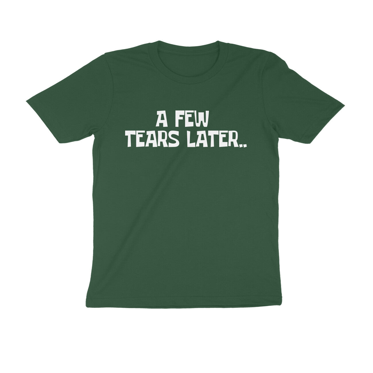 Round neck T-shirt - A few tears later..