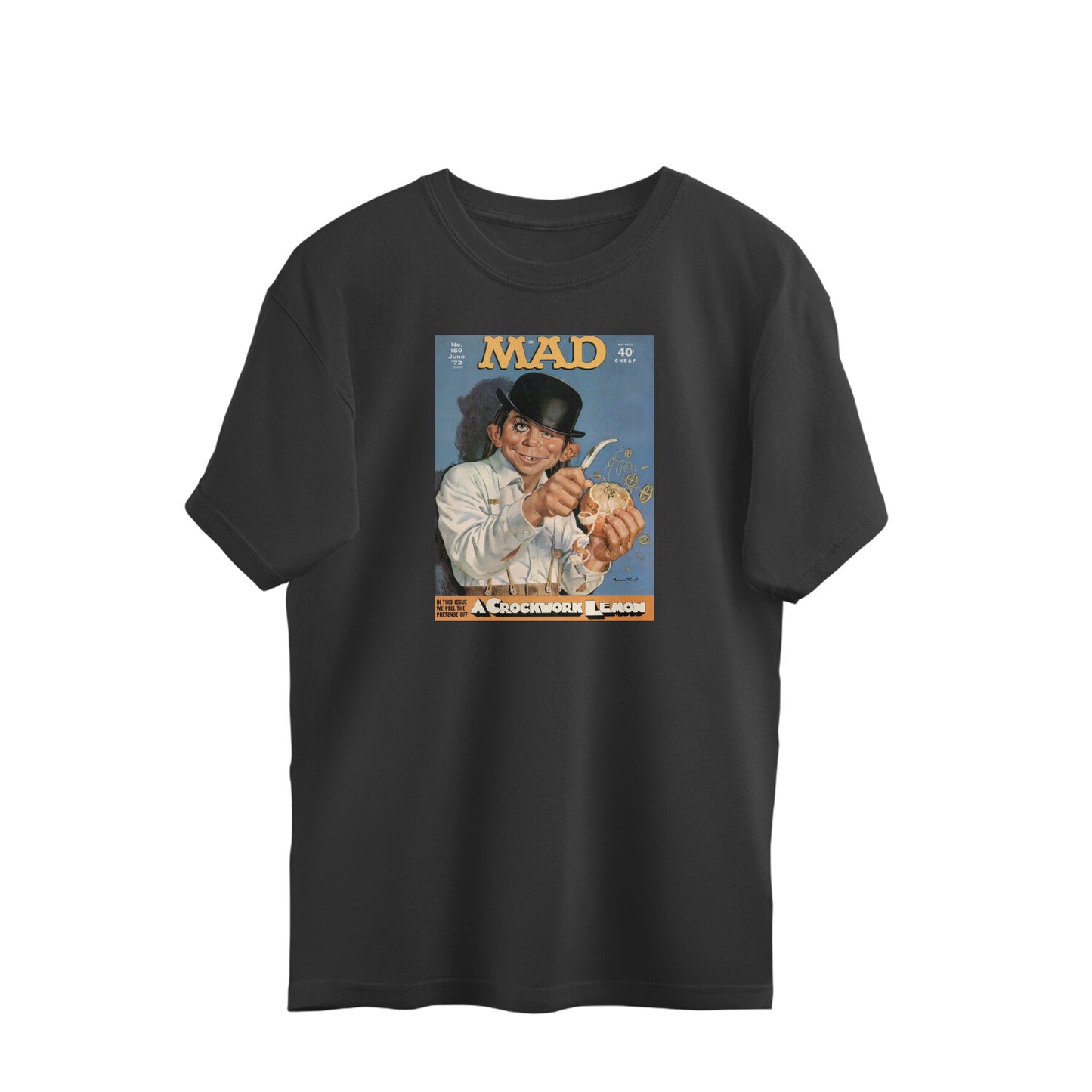 Oversized T-shirt - MAD COMICS - A Clockwork Lemon