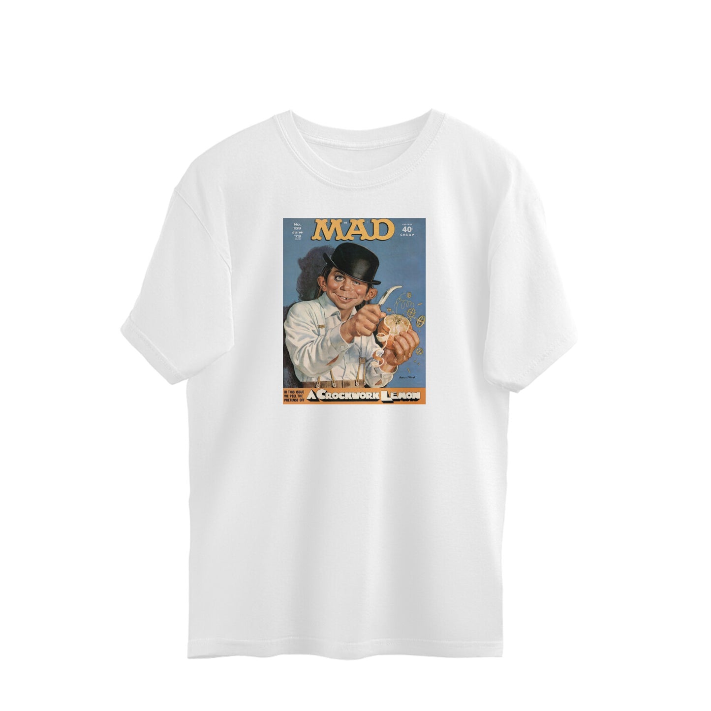 Oversized T-shirt - MAD COMICS - A Clockwork Lemon