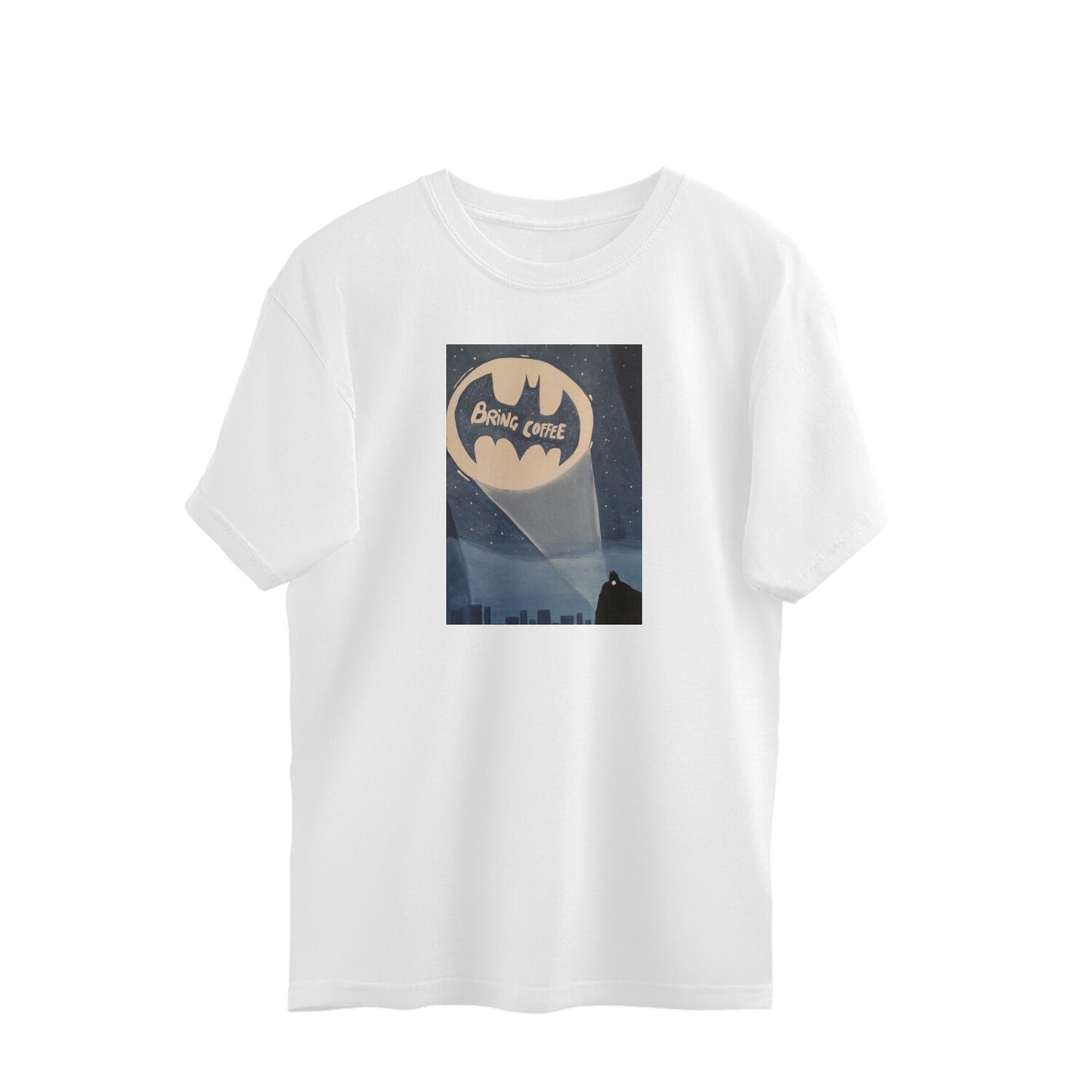 Oversized T-shirt - Coffee signal - Batman