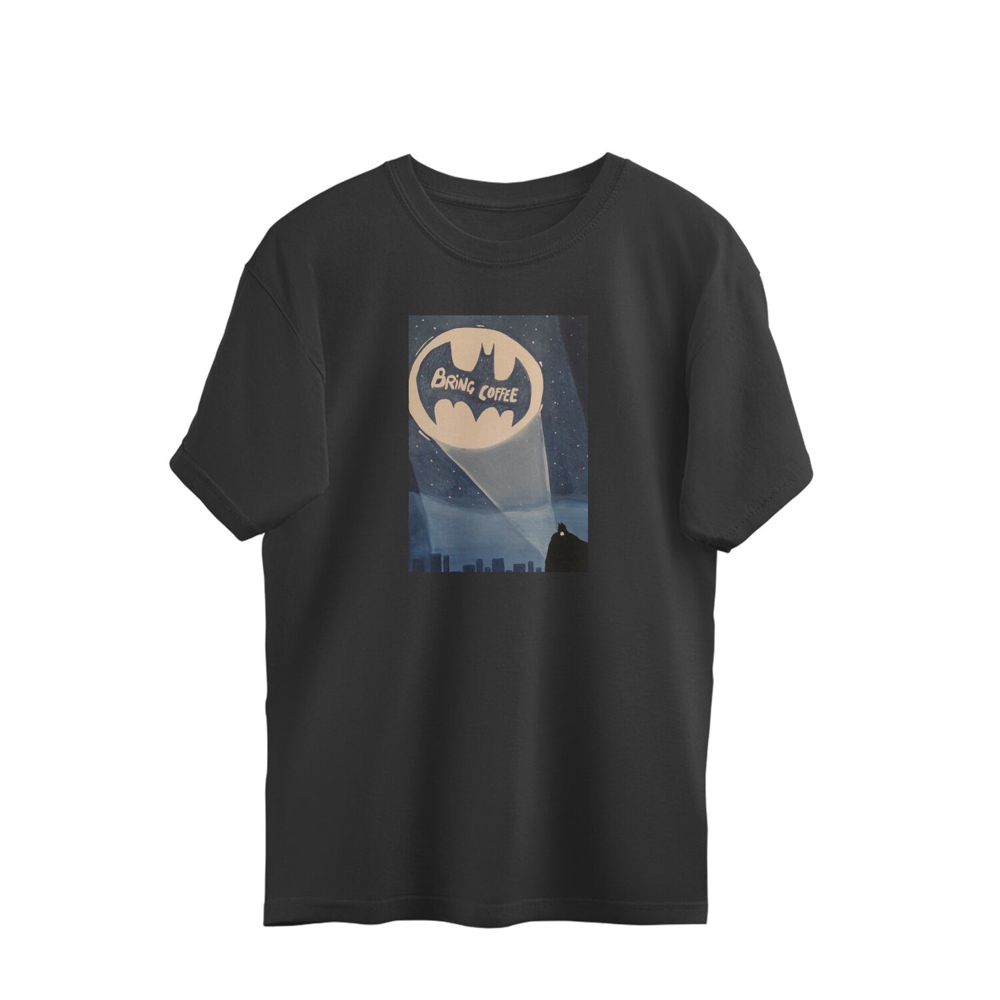 Oversized T-shirt - Coffee signal - Batman