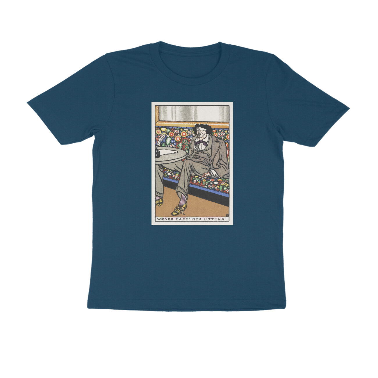 Round neck T-shirt -Viennese Café: The Man Of Letters