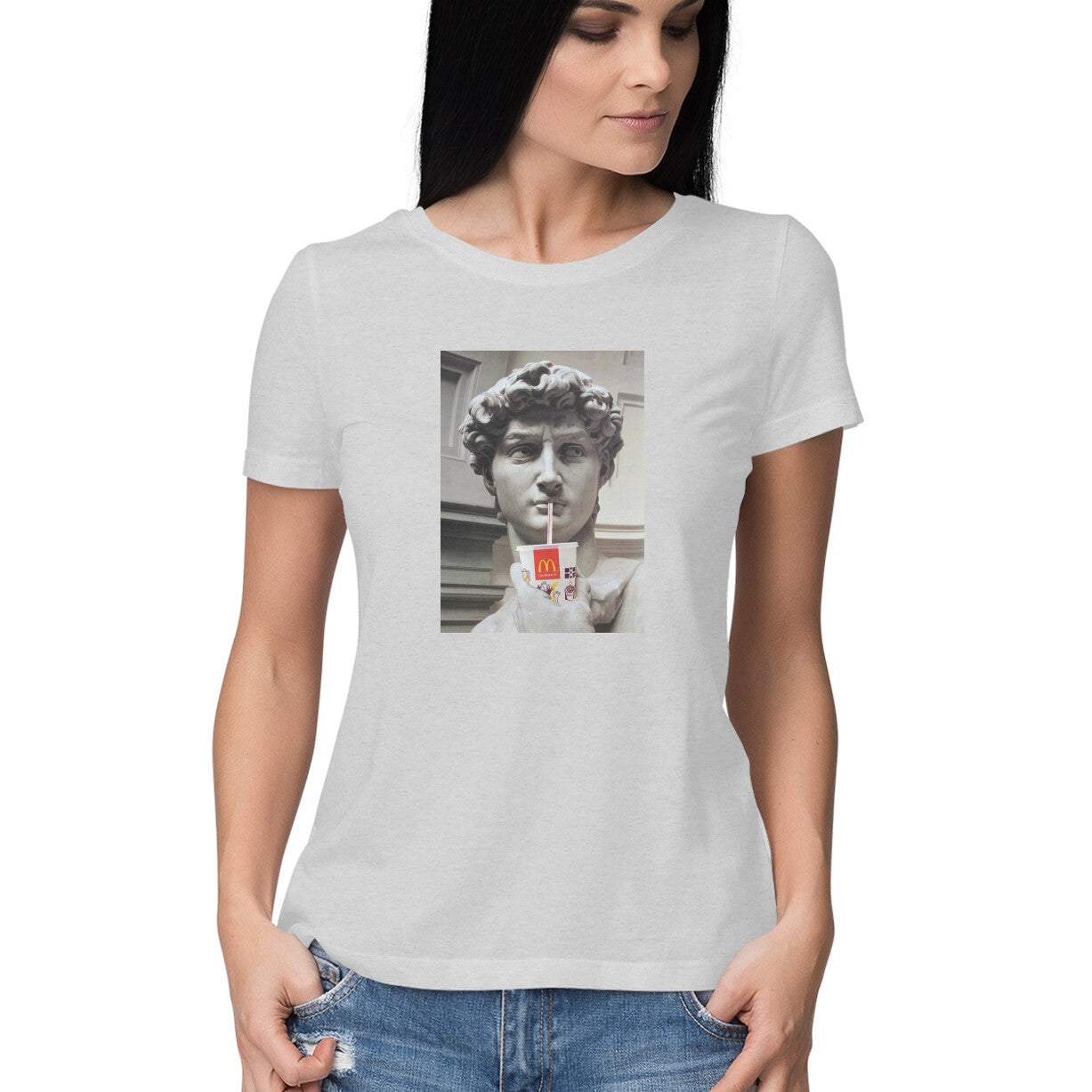Round neck T-shirt - David : Art Parody