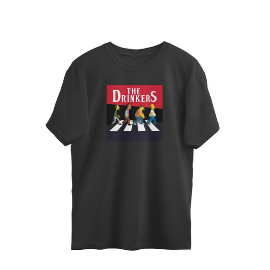 Oversized T-shirt - Simpsons - The Drinkers