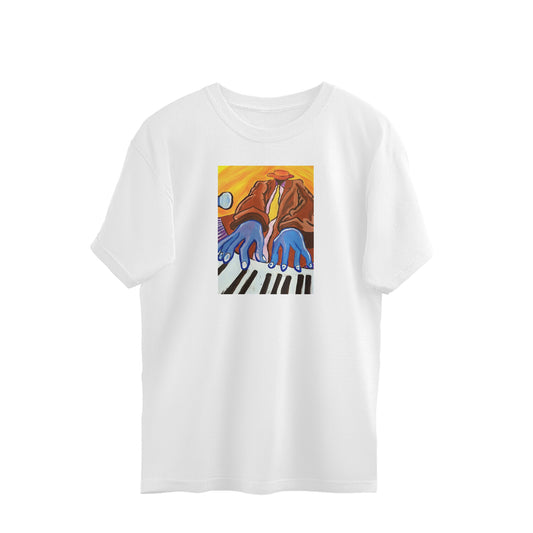Oversized T-shirt - The Piano Man - Jazz