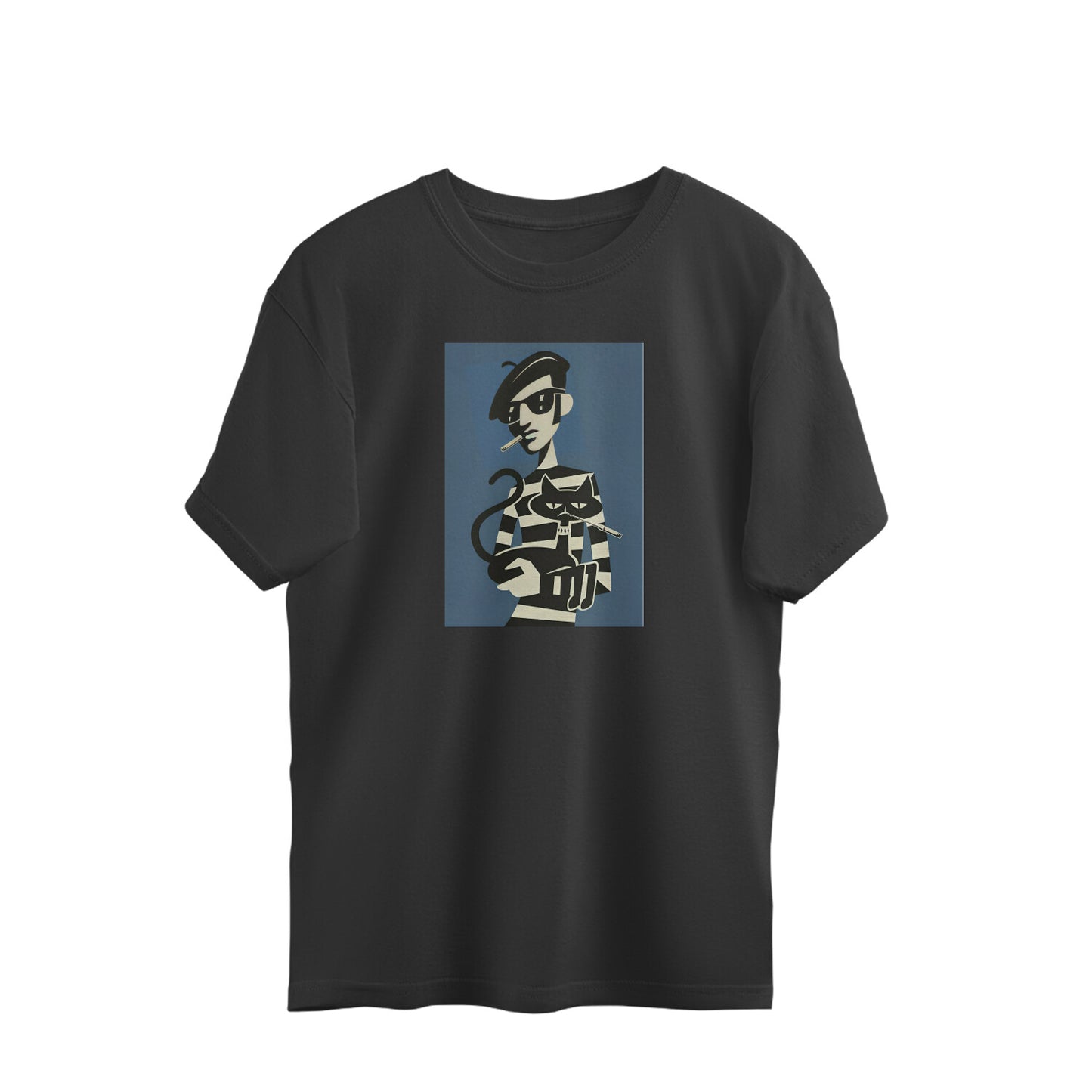 Oversized T-shirt - Cool Cats - Illustration - Jazz