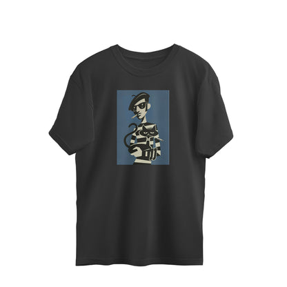 Oversized T-shirt - Cool Cats - Illustration - Jazz