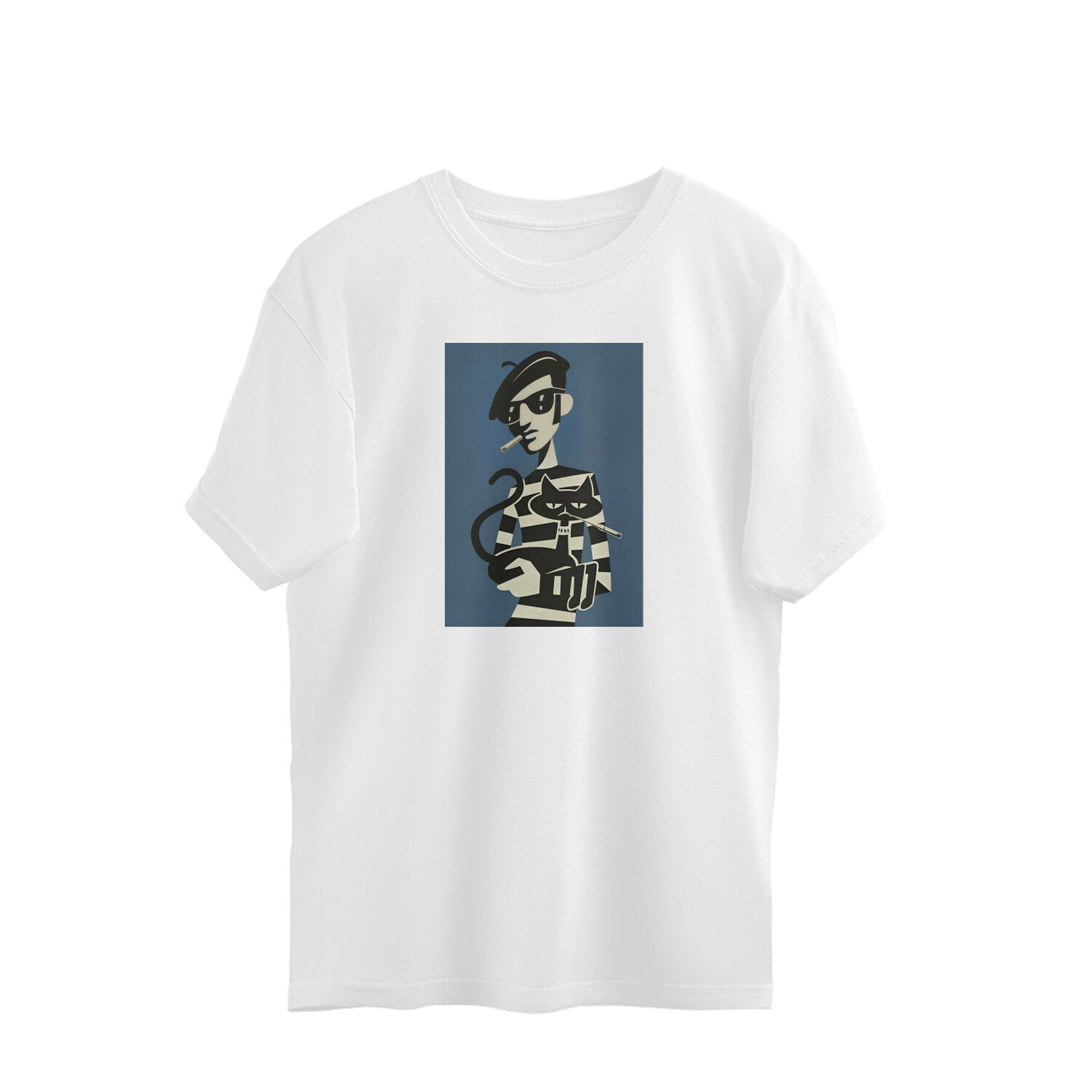 Oversized T-shirt - Cool Cats - Illustration - Jazz