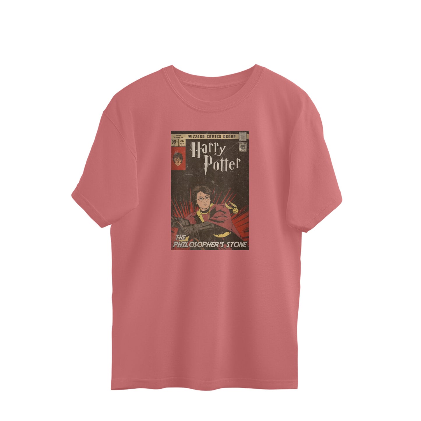 Oversized T-shirt - Harry Potter - Vintage Cover