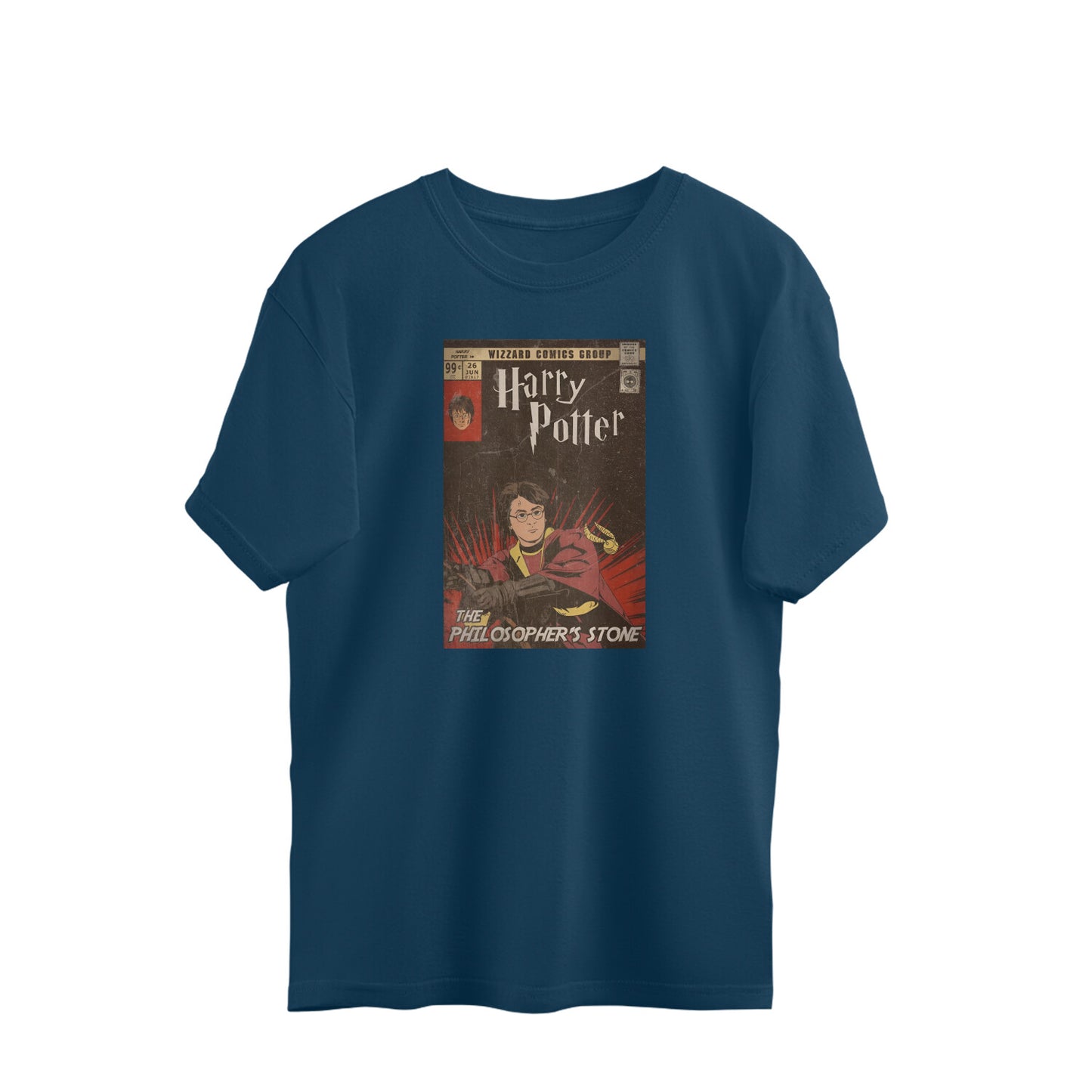 Oversized T-shirt - Harry Potter - Vintage Cover