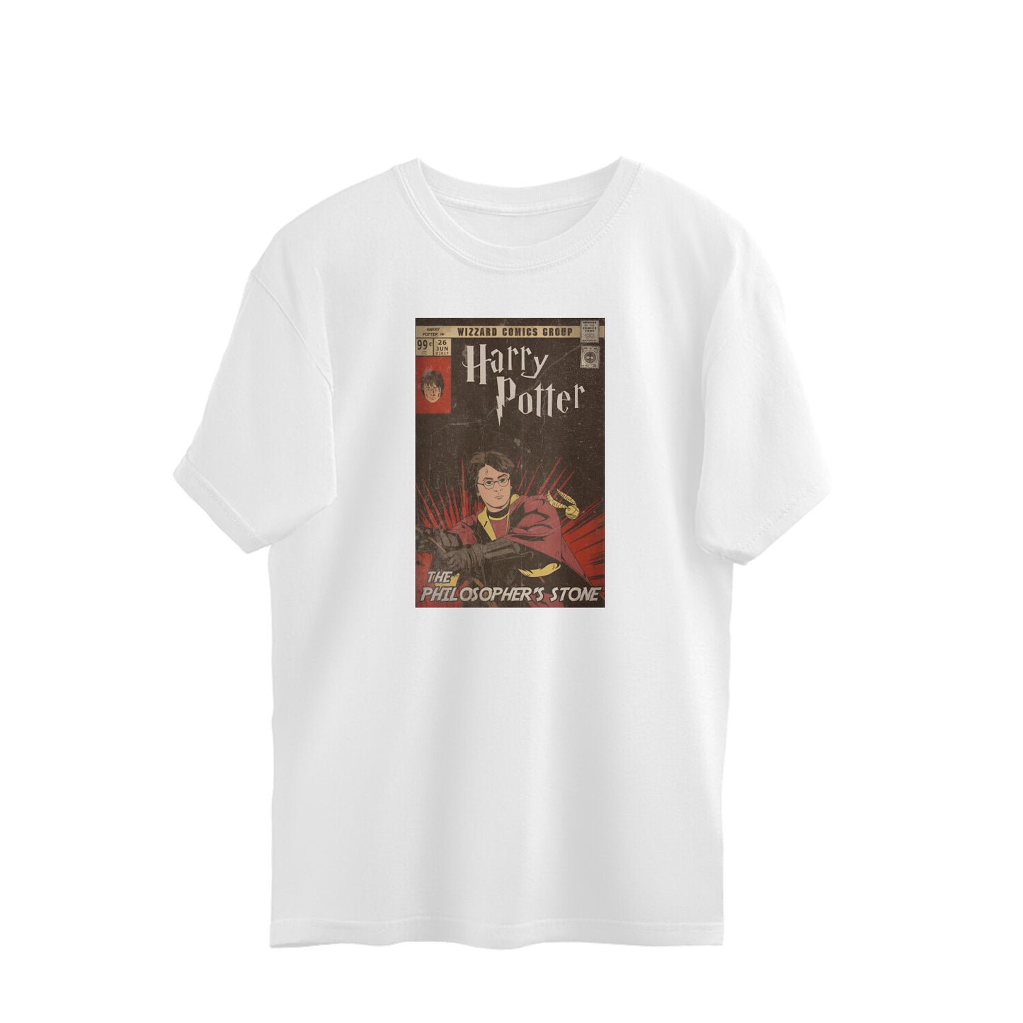 Oversized T-shirt - Harry Potter - Vintage Cover