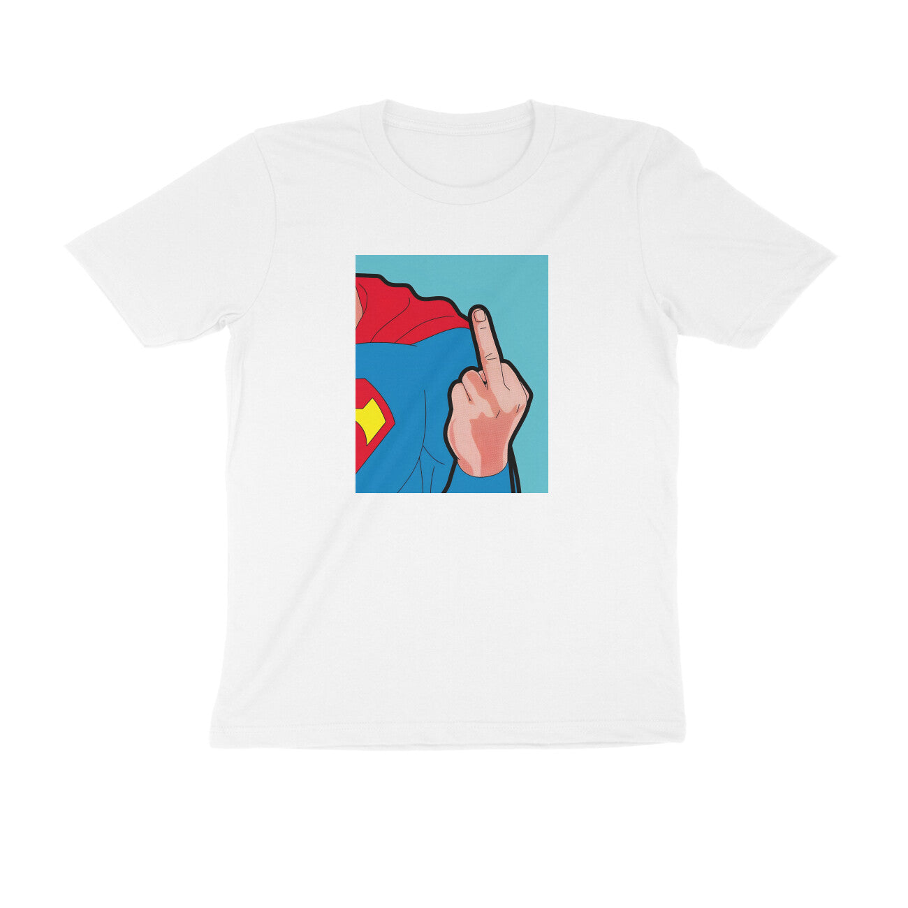 Round neck T-shirt - Rude Superman