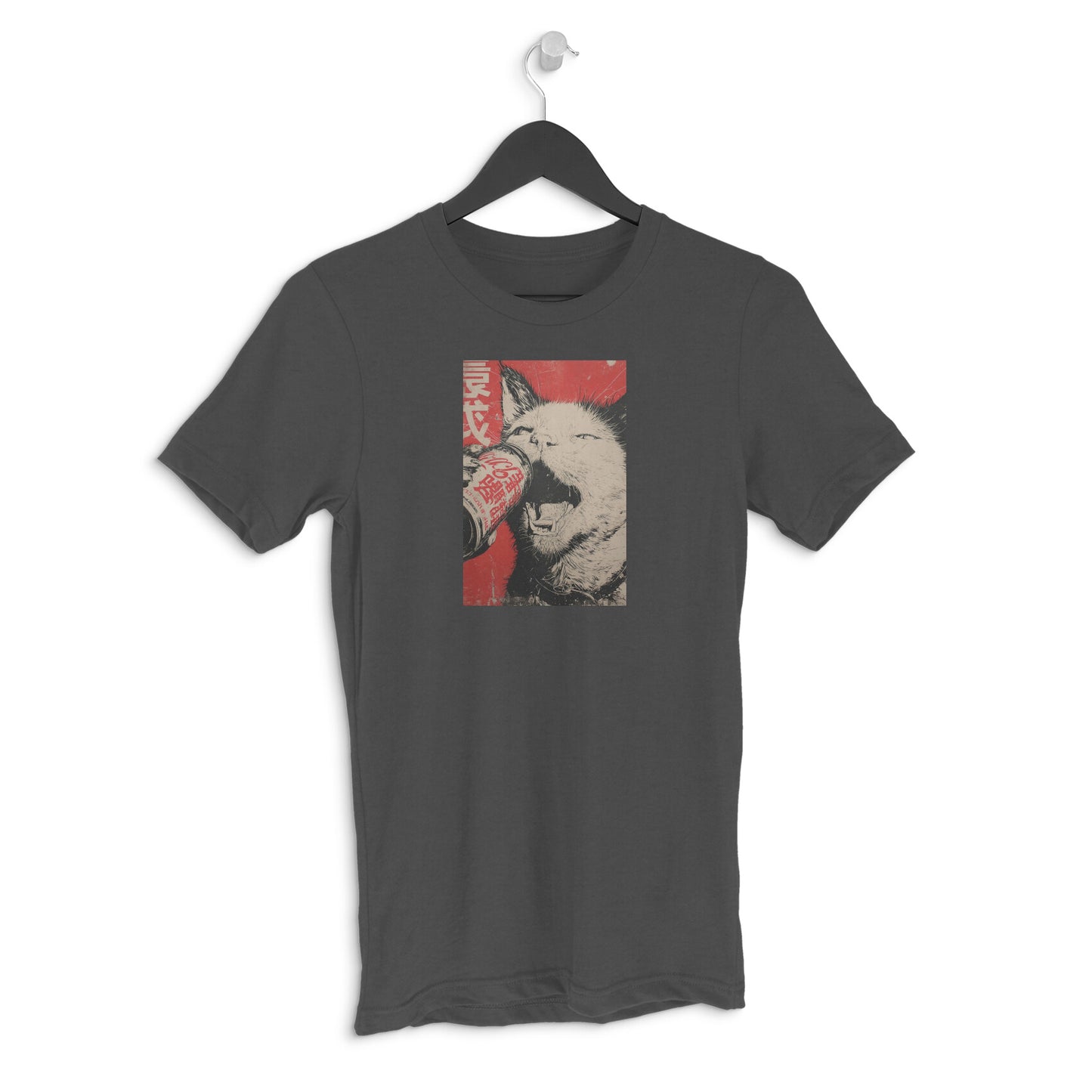 Round neck T-shirt - Retro Cat Poster