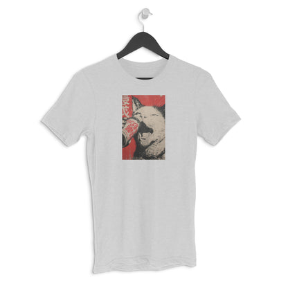 Round neck T-shirt - Retro Cat Poster