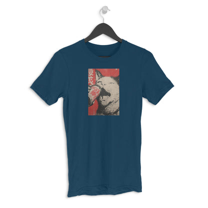 Round neck T-shirt - Retro Cat Poster