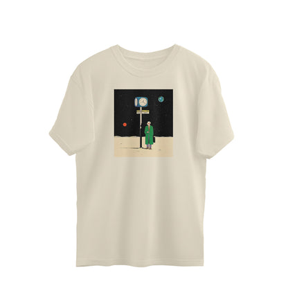 Oversized T-shirt - The Bus Stop in Space