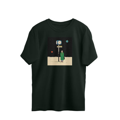 Oversized T-shirt - The Bus Stop in Space