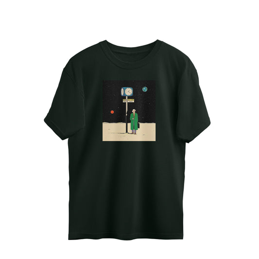 Oversized T-shirt - The Bus Stop in Space