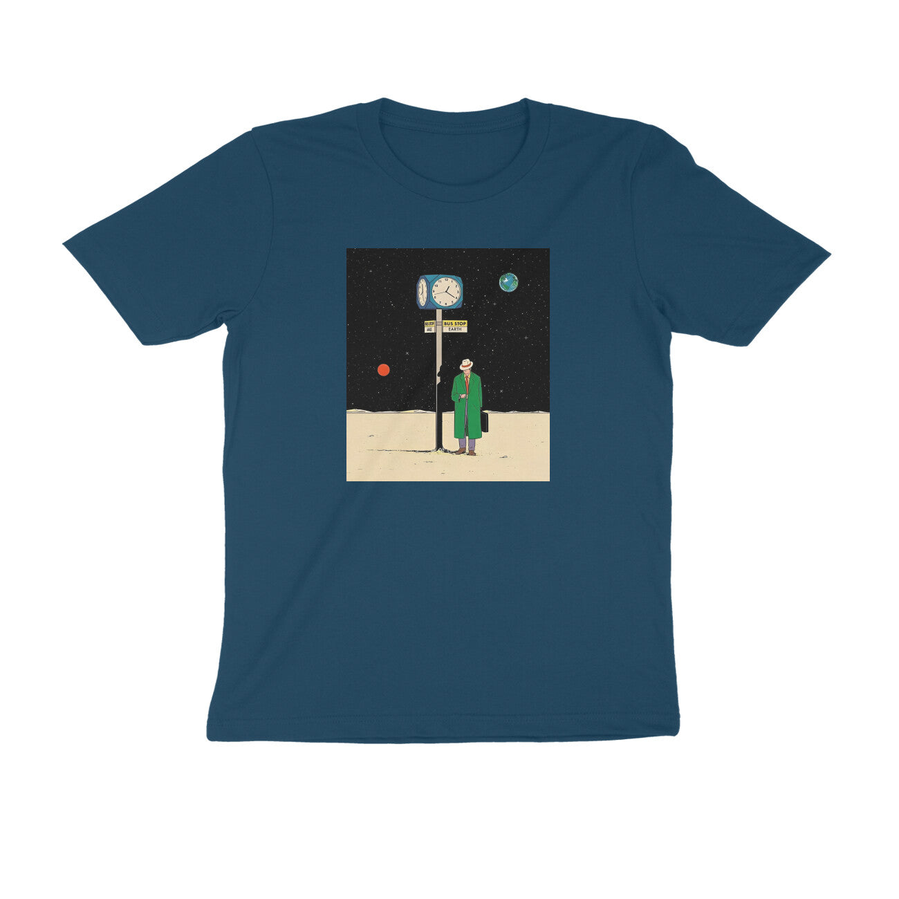 Round neck T-shirt - The Bus Stop in Space