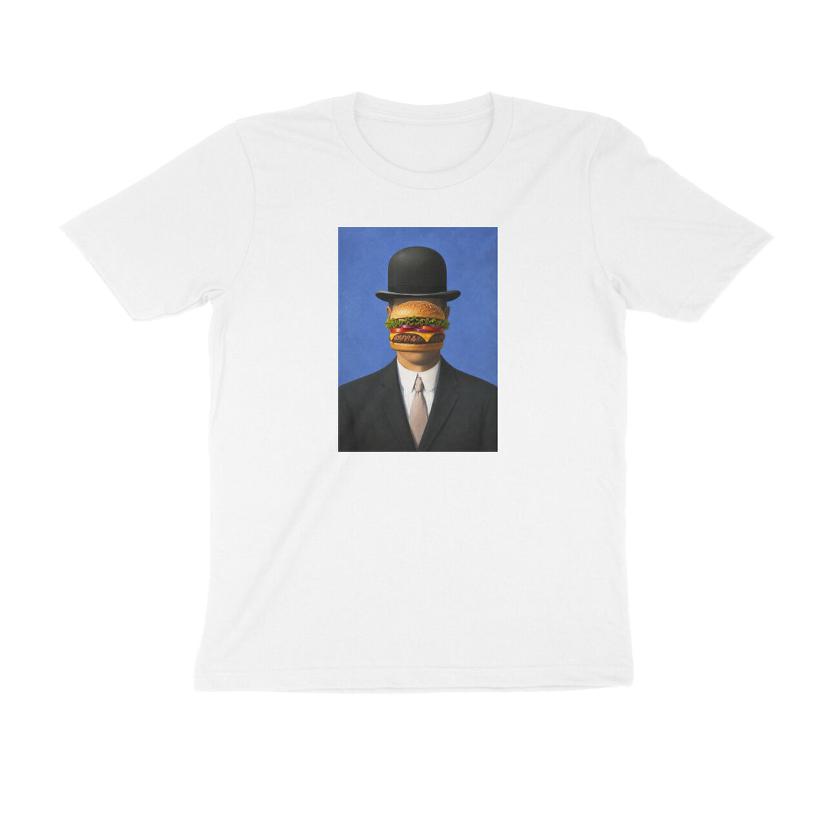 Round neck T-shirt - Burger on my mind