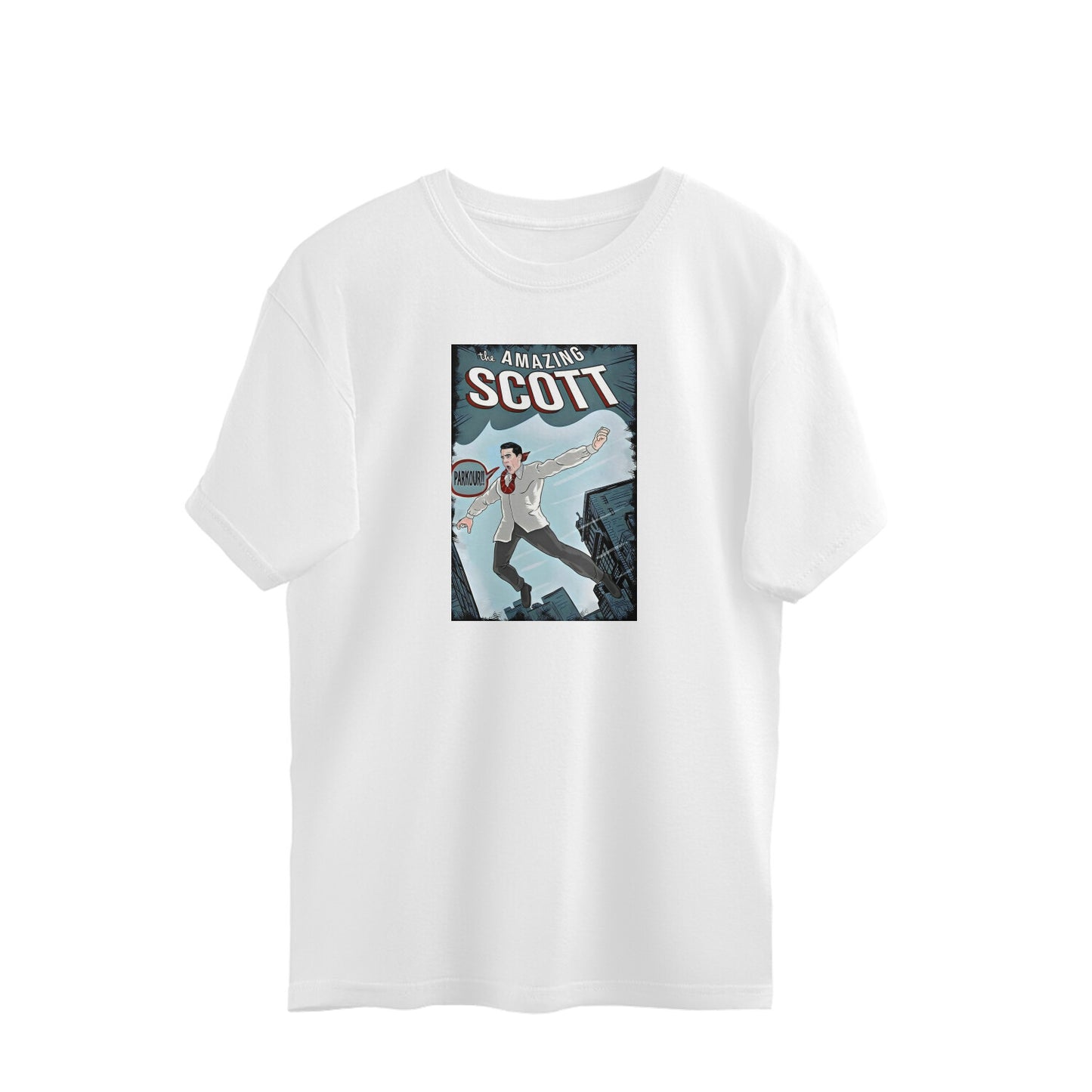 Oversized T-shirt - The Amazing Scott - Parkour - The Office